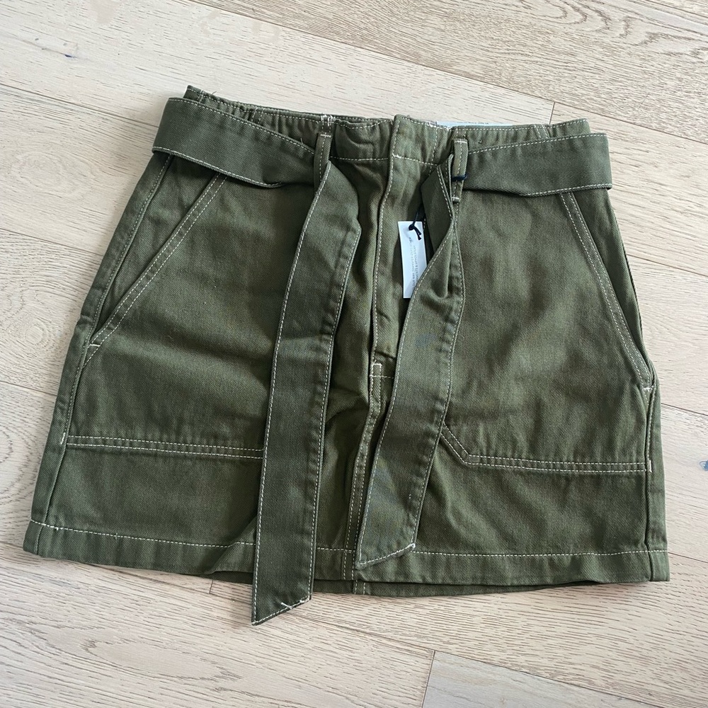 Top Shop Army Green Skirt (US6)